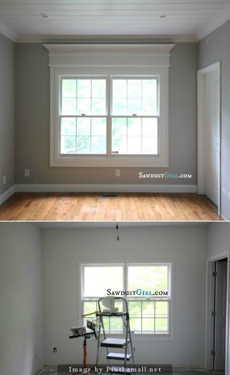 Interior Window Trim, Interior Windows, Window Trim, Home Upgrades, Updating House, Home Improvement Projects, Home Staging, 인테리어 디자인, White Walls