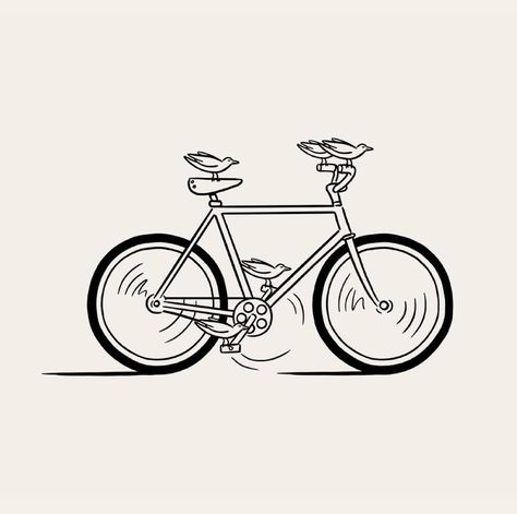 33 Top Illustrators to Follow in 2022 Cycling Posters Graphic Design, Joshua Noom, Matt Blease, Postcard Drawing, Bicycle Quotes, Bicycle Illustration, Bicycle Tattoo, Life Worth Living, Cycling Posters