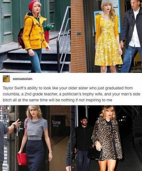 Taylor swift Taylor Swift Humor, Taylor Swift Images, Behind Blue Eyes, 9gag Funny, Estilo Taylor Swift, Long Live Taylor Swift, Live Taylor, Different Outfits, Taylor Alison Swift