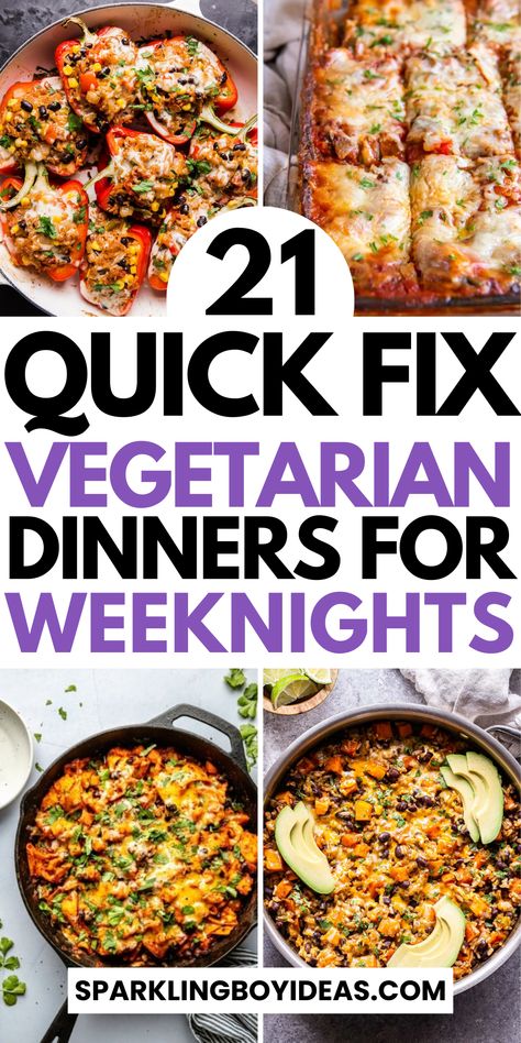 Explore our vegetarian dinner recipes, perfect for quick weeknight meals and satisfying comfort food. Discover easy healthy vegetarian meals that the whole family will love. From one-pot vegetarian recipes to high-protein vegetarian dinners, we've got you covered. Dive into our budget-friendly plant-based meals, including delicious vegetarian pasta recipes, vegetarian casseroles, vegetarian crockpot recipes, and lentil recipes for creative dinner ideas. So try these family-friendly dinner ideas. Creative Dinner Ideas, Healthy Vegetarian Meals, Pasta Recipes Vegetarian, Vegetarian Casseroles, Creative Dinner, Vegetarian Dinner Recipes, Vegetarian Recipes Dinner Healthy, Vegetarian Casserole, Vegetarian Crockpot Recipes