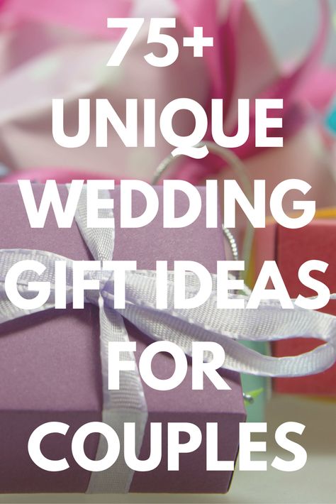 Discover the best wedding gifts ideas for couples today. Over 75 personalized, unique, and thoughtful wedding gifts every bride and groom will love. Plus wedding presents for him or her. These practical gifts for newlyweds will last longer and be cherished. Repin now for later. #ourpf #wedding #gifts #ideas #bride #groom #couples #unique #personalized #presents #newlyweds #him #her Unique Wedding Gift Ideas, Wedding Gifts Ideas, Last Minute Wedding Gifts, Gift Ideas For Couples, Wedding Present Ideas, Wedding Gifts For Newlyweds, Homemade Wedding Gifts, Thoughtful Wedding Gifts, Wedding Gifts For Bride And Groom