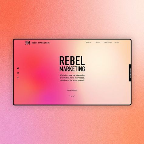 website design, grainy gradients, pinks, marketing, branding, clean website design Gradient Background Website, Aura Website Design, Gradient Website Design Inspiration, Grainy Gradient Design, Vibrant Website Design, Gradient Web Design, Gradient Website Design, Pixel Branding, Home Page Design Website