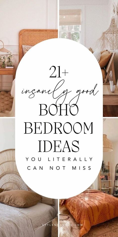 On the hunt for boho bedroom inspo? Boho bedoom design is pretty, soft and cozy - and these hand-picked pieces of boho bedroom decor absolutely bring that feeling to life! Whether you're searching for inspo on creating a boho chic space, or want to totally copy one of these cozy boho bedroomdesign ideas - this is the home décor inspo you've GOT TO SEE when it comes to bedroom design & bedroom style in 2024. (SAVE to your bedroom ideas board for later!) Girls Bedroom Boho Chic, Bedroom Inspo Boho, Guess Bedroom, Boho Teen Bedroom, Country Chic Bedroom, Boho Chic Bedroom Decor, Girls Boho Bedroom, Bohemian Bedroom Inspiration, Modern Bohemian Bedroom