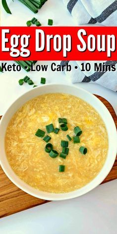 Keto Egg Drop Soup, Egg Flower Soup, Homemade Egg Drop Soup, Egg And Grapefruit Diet, Slim Down Fast, Egg Diet Plan, Low Carb Easy, Egg Drop Soup, Boiled Egg Diet Plan