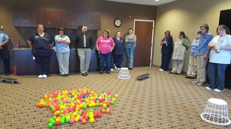 Hampton Inn Wheeling/St Clairsville Housekeeping Appreciation Week Ideas, Housekeeping Appreciation Week, Housekeeping Week, Appreciation Week Ideas, Hungry Hungry Hippos, Recognition Ideas, Office Fun, Hungry Hippos, Building Activities