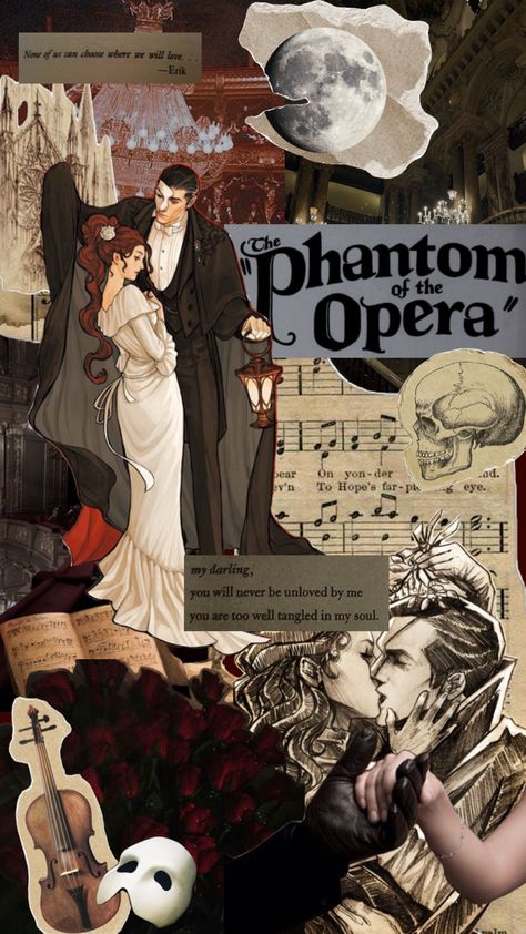 Phantom Of The Opera Wallpaper, Opera Wallpaper, Opera Ghost, Opera Music, Music Of The Night, Disney Artwork, Gothic Aesthetic, The Opera, Aesthetic Pastel Wallpaper