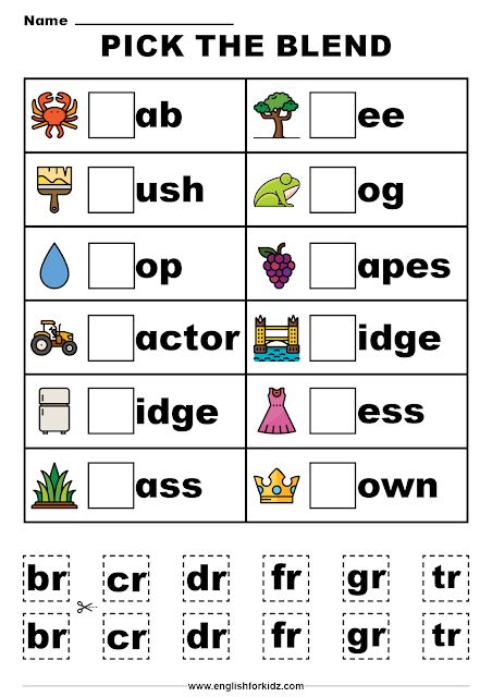 Beginning Consonant Blends and Digraphs Worksheets Blend And Digraph Worksheets, Literacy Worksheets Grade 1, Blend Worksheets Kindergarten, Worksheets For Ukg Kids English, Blending Phonics Worksheets, Vowel Blends Worksheet, Blends Worksheets First Grade, Br Words Worksheet, Grade 3 Phonics Worksheets