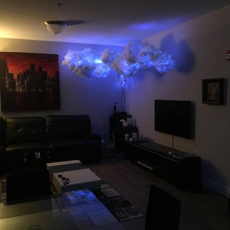 33 Badass Things You Didn't Know You Wanted Until Now - Gallery | eBaum's World Cloud Lamps, Cloud Ceiling, Lightning Cloud, Dark Ceiling, Cloud Lamp, Diy Clouds, Star Ceiling, Storm Clouds, Girls Bedroom