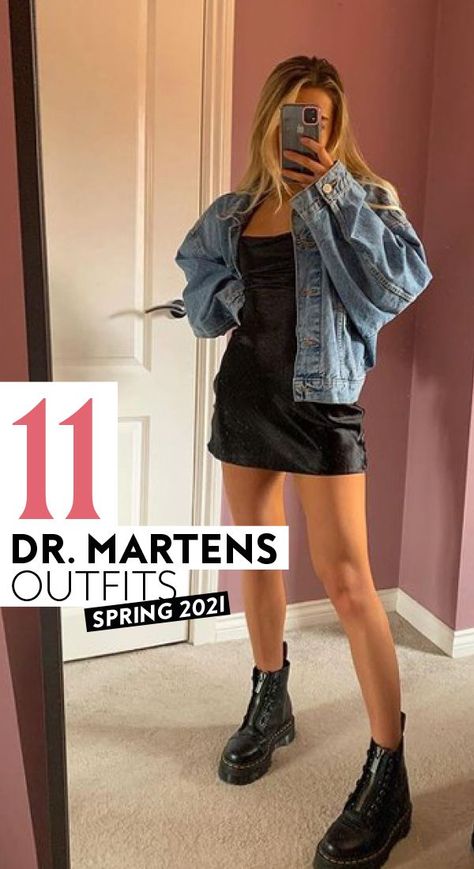 A quick scroll through your favorite influencers' Instagram feeds and you'll likely notice a little something: A pair of Dr. Martens being used to complete a variety of different outfits. #styleootd #ootd #womensfashion #streetwearstyle Dr Martens Outfit Women, Martin Boots Outfits, White Dr Martens Outfit, Dr Martens Outfit Summer, Dr Martens Outfits, Dr Martins Outfits, Dr Martens Boots Outfit, Doc Martin Outfits, Dr Martens Boots Women