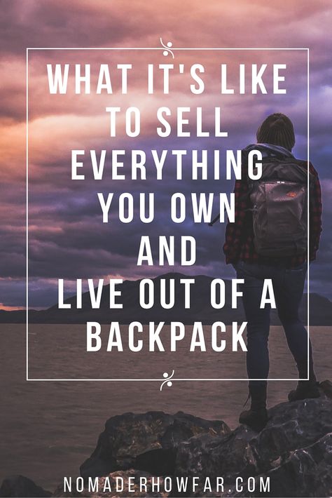 Living Out Of A Backpack, Backpack Living, Freedom Lifestyle, Nomadic Lifestyle, Nomad Life, Everything I Own, Freedom Trail, Digital Nomad Lifestyle, Long Term Travel