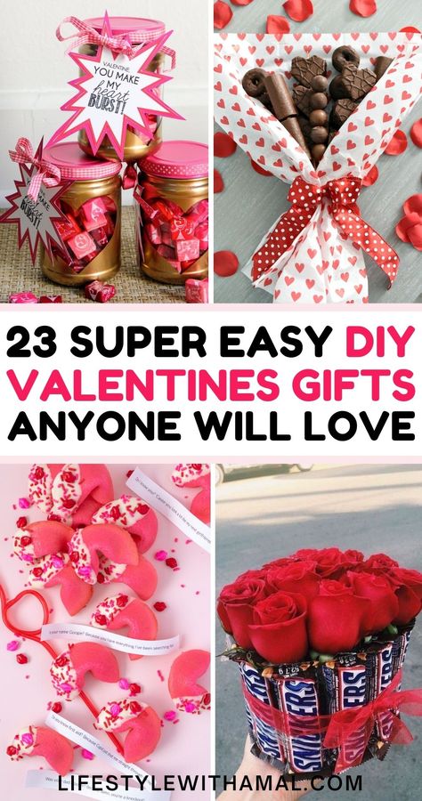 Something about homemade gifts that are literally made wih love will never compare to any other presents. If you are looking for some easy DIY Valetine's Day gifts to make and give your loved ones this year, you have landed right. Here are 23 of the most thoughtful and creative DIY gifts that will make anyone's day and show just how much you care! DIY Valentine's Day gifts for him | DIY Valentine's Day gifts for girlfriend Diy Valentine's Gifts, Diy Valentines Gifts For Him, Simple Valentines Gifts, Homemade Valentines Gift, Diy Valentines Day Gifts For Him, Saint Valentin Diy, Valentines Bricolage, Friend Valentine Gifts, Diy Gifts For Girlfriend