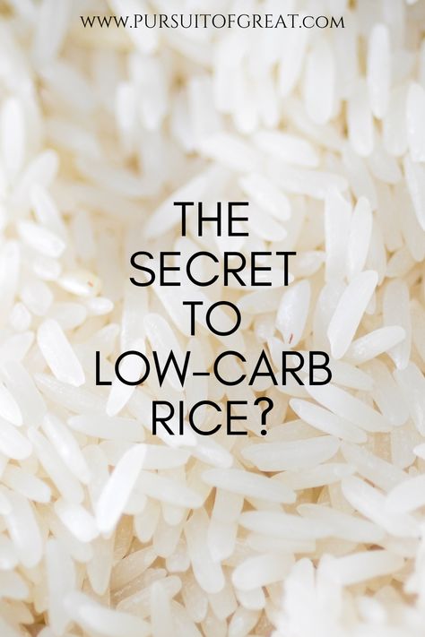 Can you lower the amount of blood sugar-spiking carbs in rice using a super simple cooking technique? You might be surprised! Click the link to find out more. Low Carb Rice Recipes, Rice Alternative Low Carb, Rice For Diabetics, Rice Alternatives, Low Carb Rice, Like Rice, Low Carb Diet Plan, Glycemic Index, How To Cook Rice