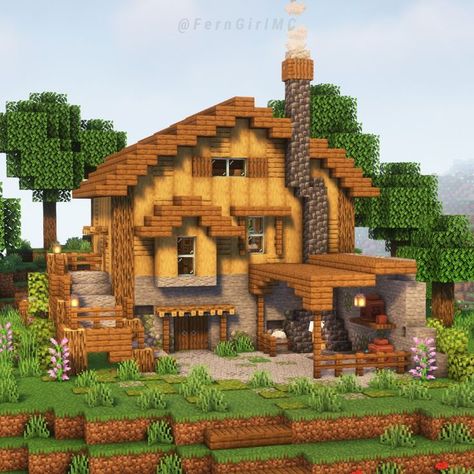 https://www.instagram.com/sinovac8692?igsh=dXJzYWYyazVlYXVj Minecraft Simple Wooden House, Minecraft Woodcutter House, Minecraft House Reference, Minecraft Villager Breeding House, Medium Minecraft Houses, Minecraft House Ideas Wood, Simple Minecraft House Ideas, Minecraft Ranch House, Minecraft House Ideas Cottage Core