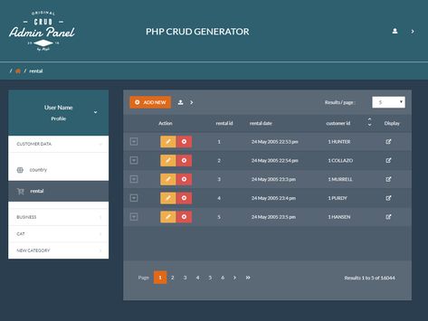 PHP CRUD Generator: Developed using the most popular web technologies, PHPCG is a powerful and intuitive CRUD Web Application. PHPCG is designed to build your Bootstrap 4 Dashboard with the help of a GUI. Ui Design Web Application, Web Application Design, Database Design, Admin Dashboard, Dashboard Ui, Web Application Development, Web Technology, Admin Panel, Application Design