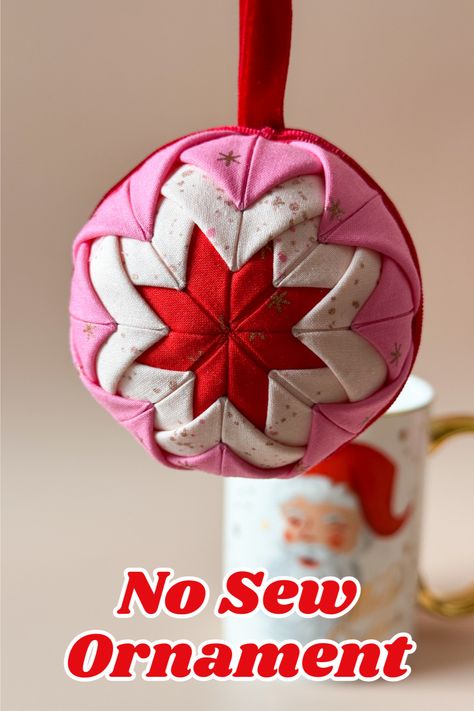 ‘Tis the season for a bit of DIY crafting! Today, I’m sharing a super simple tutorial on creating No Sew Quilted Ball Ornaments for Christmas. No need for fancy skills or intricate stitching—just a few easy steps to make your holidays extra special. Quilted Ball Ornament Tutorial, No Sew Pinecone Ornaments, How To Make Quilted Ornaments, Quilt Ornaments Diy, No Sew Quilted Ornaments Tutorials, No Sew Quilted Ornaments Patterns, Fabric Baubles Diy, Quilted Styrofoam Ball Ornaments, Easy Quilted Christmas Ornaments