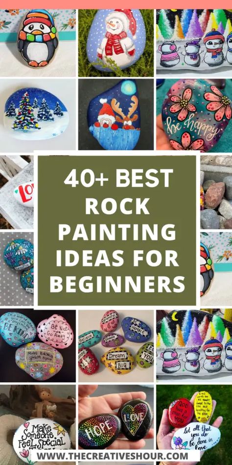 Step By Step Rock Painting For Beginners, Cool Rock Painting Ideas Aesthetic, Rock Painting Ideas Easy Step By Step, Painting Ideas For Summer, Rock Painting For Beginners, Ideas For Summer Activities, Aesthetic Rock Painting, Easy Rock Painting Ideas, Easy Rock Painting