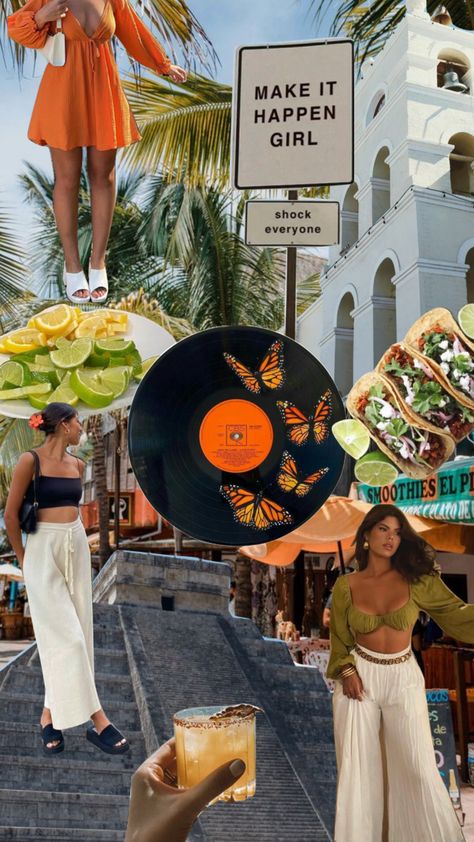 #mexico #summer #aesthetic #moodboard #itgirl #tropical Latin Summer Aesthetic, Mexico Summer Aesthetic, Mexican Summer Aesthetic, Mexico Moodboard, Tanned Girls, Tropical Minimalist, Mexican Summer, Mexico Summer, Summer Board