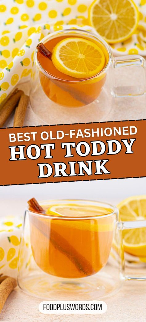 Hot Drinks When Sick, Hot Whiskey Drinks Sore Throat, Hot Toddy For Colds, Hoddy Toddy Drink, Hot Toddy For Cough, Hot Toddy Recipe For Colds Whiskey, Apple Cider Toddy, Hot Toddy For Sore Throat, Hot Toddy Recipe Apple Cider