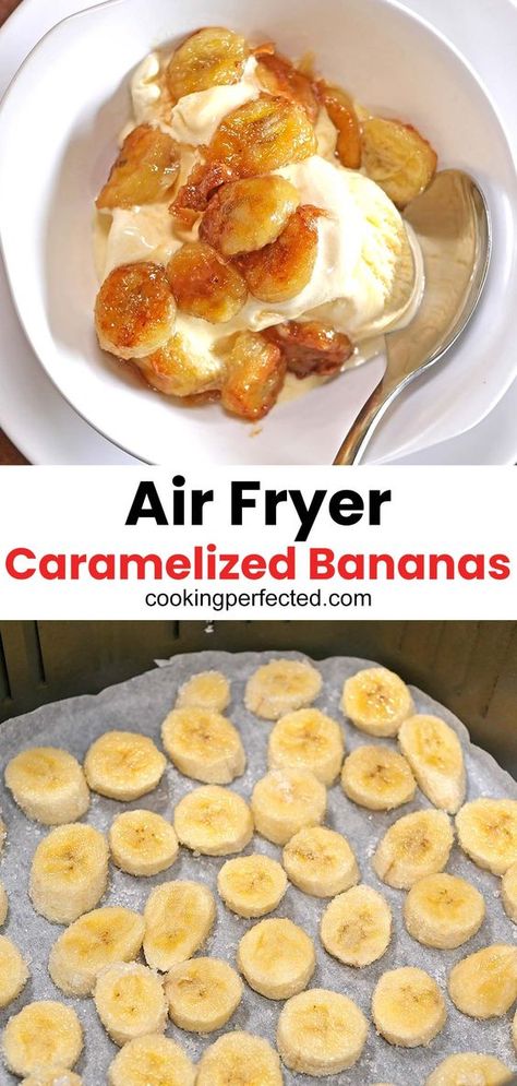 Air Fryer Recipes Dessert, Air Fryer Recipes Snacks, Air Fried Food, Air Fryer Oven Recipes, Caramelized Bananas, Air Fry Recipes, Air Fryer Dinner Recipes, Air Fryer Recipes Easy, Air Fryer Recipes Healthy