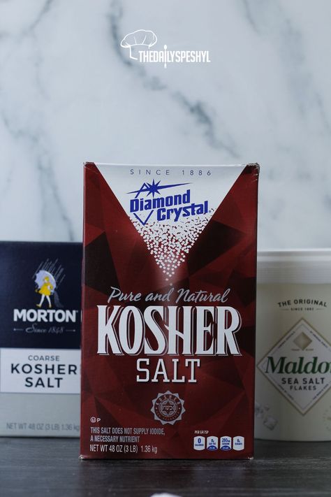 The 3 best salts every home cook needs in their kitchen! Kosher salt, coarse kosher salt, and flaky salt. Each one has their own special use & serves their own purpose. Types Of Salt, Maldon Sea Salt Flakes, Kitchen Cheat Sheets, Finishing Salt, Cooking Tricks, Kitchen Skills, Cooking Tips And Tricks, Sliced Meat, Salt Flakes