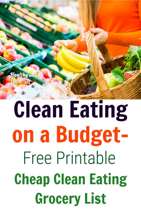 Check out this free printable grocery list for clean eating on a budget. This list is the cheapest healthiest food in the grocery store! This is perfect for families who need to save a lot of money on groceries and want to eat healthy. You could make some seriously frugal meals with this list.#cleaneating #onabudget #healthyfood#freeprintable Whole Food Grocery List Clean Eating, Eating Clean Grocery List, Clean Eating On A Budget Grocery List, Whole Foods List Clean Eating, Inexpensive Clean Eating Meals, Amigurumi Patterns, Budget Grocery List For 2 Healthy, Basic Healthy Grocery List, Healthy Food List Clean Eating