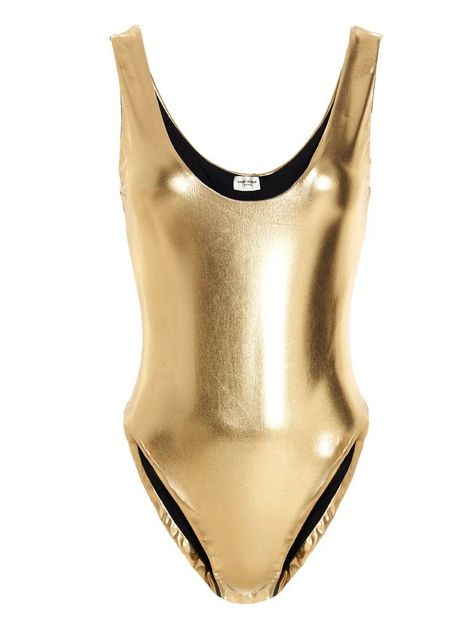 Shiny Bodysuit, Polyvore Clothes, Leather Bodysuit, Sleeveless Bodysuit, Saint Laurent, In Italy, Spandex, Italy, Polyvore