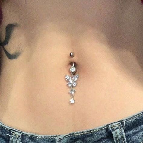 Hippe Piercings, Bellybutton Piercings, Belly Button Piercing Jewelry, Belly Piercing Jewelry, Pretty Ear Piercings, Cool Piercings, Cute Piercings, Belly Jewelry, Body Jewelry Piercing