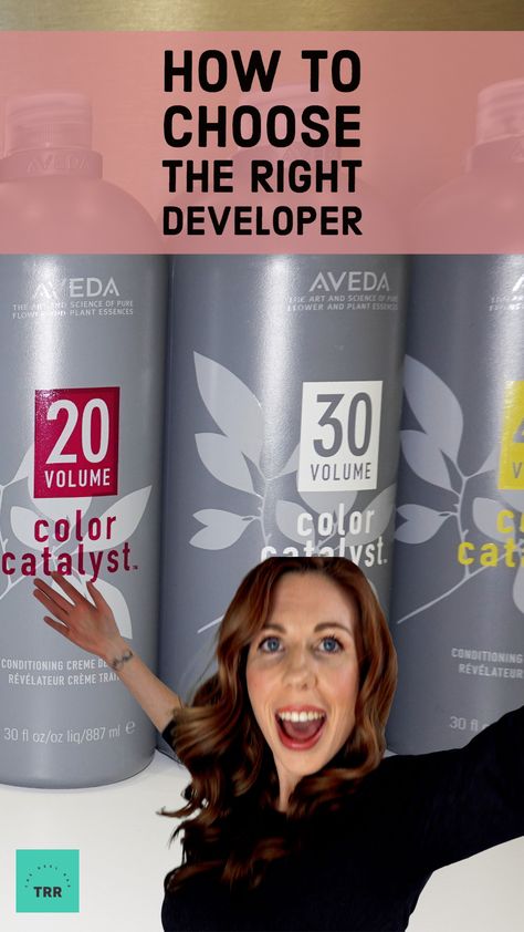 Here is a quick guide to choosing the correct hair color developer AKA hydrogen peroxide for your DIY Home Hair color project! This will help you to feel more confident going to your local beauty supply store to chose a custom hair color/dye so that you can ditch that box color! In this video, I go over what 5 volume developer, 10 volume developer, 20 volume developer, 30 volume developer, and 40 volume developer are made to do. I share my go-to developers are for bleach & hair color/hair dye. Bleach Developer Guide, 30 Volume Developer On Dark Hair, What Volume Developer To Use, Hair Developer Volume Chart, Bleaching Hair At Home, Mixing Hair Color, Ion Hair Colors, Peroxide Hair, Bleach Hair Color