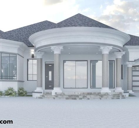 Beautiful Mansions, Exterior Elevation, Pantry Laundry Room, Pantry Laundry, Bungalow Floor Plans, House Facades, House Plans Mansion, Best Modern House Design, Beautiful Kitchen Designs