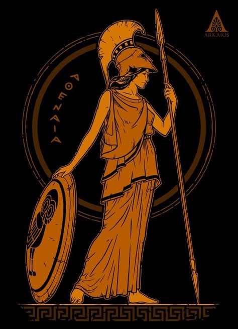 Athena: Goddess Of Wisdom  #mythology #occult #occultart #correspondenceweb #wisdom #divinefeminine Ancient Greece Ks2, Ancient Greece Crafts, Ancient Greece Clothing, Ancient Greece Fashion, Greece Drawing, Ancient Greece Mythology, Greece Tattoo, Spear And Shield, Ancient Greece Art