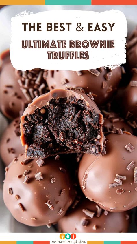 Indulge in Ultimate Easy Brownie Truffles, a mix of fudgy brownies & creamy cheese dipped in rich chocolate. Perfect for any event or a cozy night in, these truffles are quick to make & irresistibly delicious. They’re the talk of any gathering, offering a bite-sized celebration of chocolate. Want to wow your guests or treat yourself? Follow this easy recipe & create mouthwatering truffles that everyone will love. Don’t forget to pin this recipe for your next chocolate craving! Turkey Truffle Balls, Peppermint Brownie Truffles, Easy Desserts To Make For A Party, Homemade Chocolate Truffles Easy, Chocolate Truffle Brownies, Short Easy Dessert Recipes, Fudge Truffle Balls, Desserts For Chocolate Lovers, Fruit Truffle Recipe