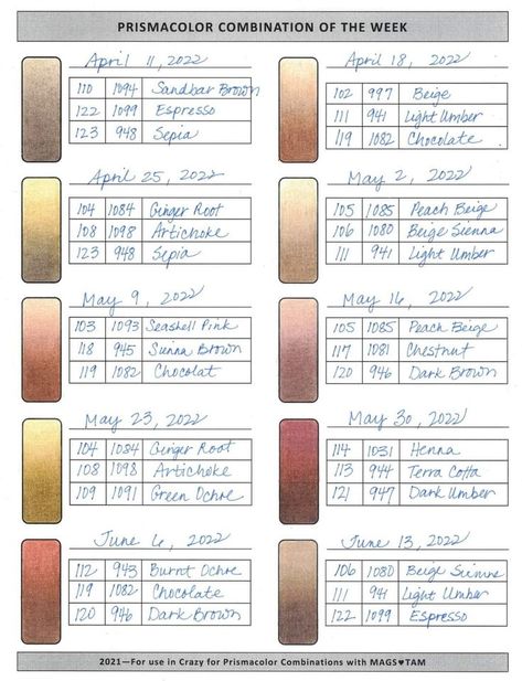 Prismacolor Skin Tones Chart, Prismacolor Pencils Combinations, Prismacolor Color Combinations Chart, Colored Pencil Art Projects, Blending Colored Pencils, Pencil Techniques, Prismacolor Art, Color Mixing Chart, Colored Pencil Tutorial