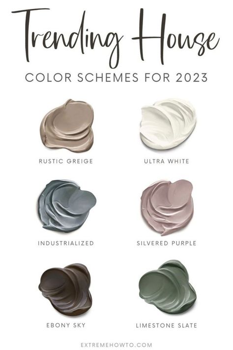 Rustic Wall Colors Paint, Colors That Go With Brown Leather Furniture, Limestone Slate Paint Color, 2023 Living Room Paint Trends, Colorful Paint Palette, Rustic House Colors Interior Design, Rustic Living Room Wall Colors, 2023 Trending Paint Colors, Home Depot Paint Colors Kitchen