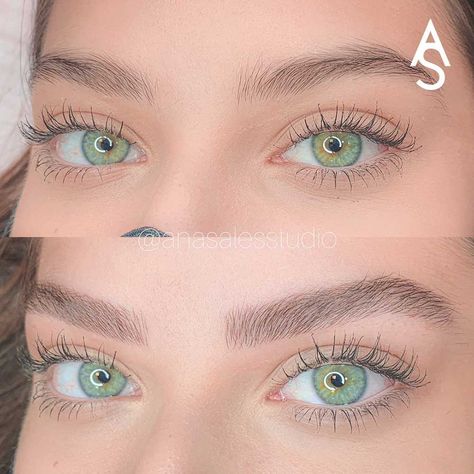 Perfect Microblading Eyebrows, Microblading Eyebrows Asian Eyes, Micro Blading Eyebrows For Blondes, Brow Lamination On Sparse Brows, Microblade Eyebrows Before And After, Mirco Blading Eyebrow, Eyebrow Dye Before And After, Natural Brow Tattoo, Thick Microbladed Eyebrows