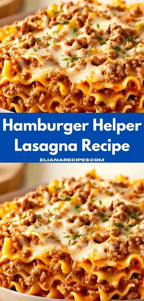 Looking to impress your family with minimal effort? This Hamburger Helper Lasagna Recipe is your go-to for an easy dinner idea. Enjoy the comforting flavors of lasagna without the time-consuming preparation, perfect for any night. Hamburger Helper Lasagna, Traditional Lasagna, Easy Hamburger, Classic Lasagna, Family Friendly Dinners, Butter Chicken Recipe, Homemade Hamburgers, Hamburger Helper, Garlic Butter Chicken