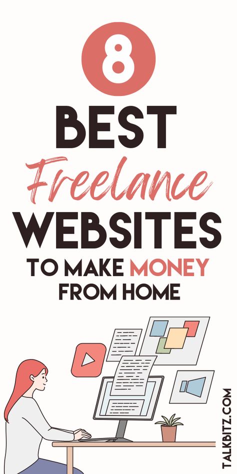 Freelance work is a great way to supplement your income while maintaining some flexibility in your schedule. There are many websites that offer freelance opportunities, so it's important to choose the right one for you. Here are 8 best websites to help you find freelance work! Freelance Sites, Graphic Design Website, Freelance Marketing, Freelancer Website, Work Site, Freelance Business, Freelance Work, Social Media Tool, Freelance Writing