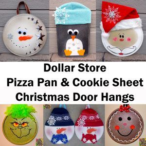 Pizza Pan Christmas Crafts, Snowman Clothespin, Cookie Sheet Crafts, Christmas Door Hangers, Christmas Pizza, Dollar Store Christmas Decorations, Clothespin Wreath, Christmas Door Hangings, Pizza Pan