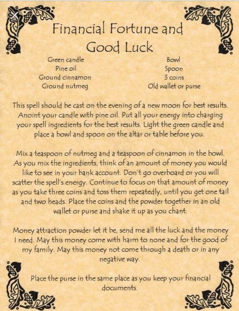 Good Luck Spell, Luck Spell, Magical Spells, Magic Candles, Wiccan Books, Potions Book, Good Luck Spells, Spells For Beginners, Spell Books