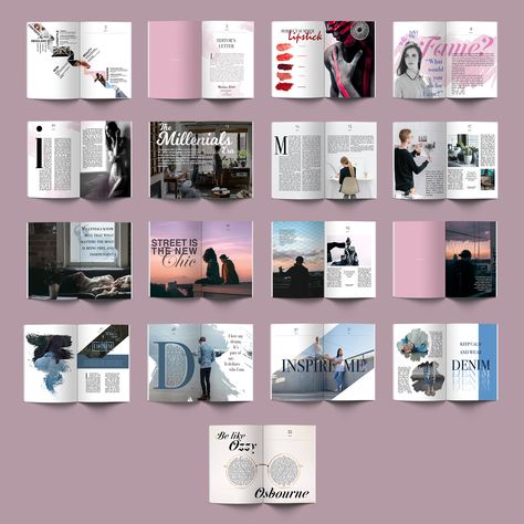 Youth Magazine Layout on Behance Magazine Gift Ideas, Magazine Layout Design Aesthetic, Magazine Photo Layout, Beauty Magazine Layout Design, Photobook Layout Design, Girly Magazine Layout, Magazine Layout Design Portrait, Double Spread Magazine Layout, Magazine Layout Ideas