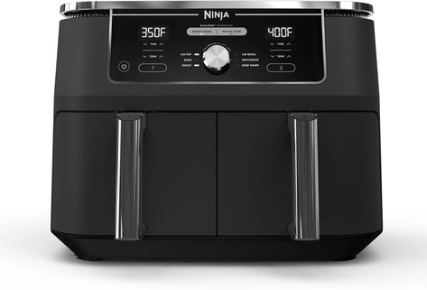 Transform your cooking with the Ninja Foodi 6-in-1, 8-qt. Air Fryer. Equipped with DualZone Technology, this versatile appliance allows you to roast, broil, dehydrate, and more. Enjoy the convenience of Match Cook & Smart Finish for quick, easy, and evenly cooked meals. Perfect for health-conscious food lovers and busy families. #NinjaFoodi #AirFryer #HealthyCooking #KitchenGadget" Delicious Salmon Recipes, Deep Fryers, Large Family Meals, Cook Smarts, Best Air Fryers, Air Frying, French Fries, Salmon Recipes, Small Appliances