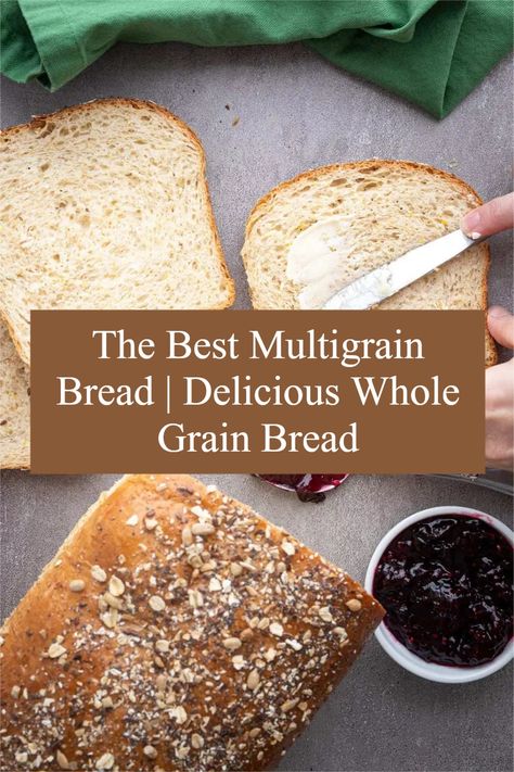 Multigrain Bread Recipe, Make Your House Smell Amazing, Fiber Bread, Multi Grain Bread, Baking List, Multigrain Bread, Wheat Bread Recipe, Healthy Bread Recipes, Bread Maker Recipes