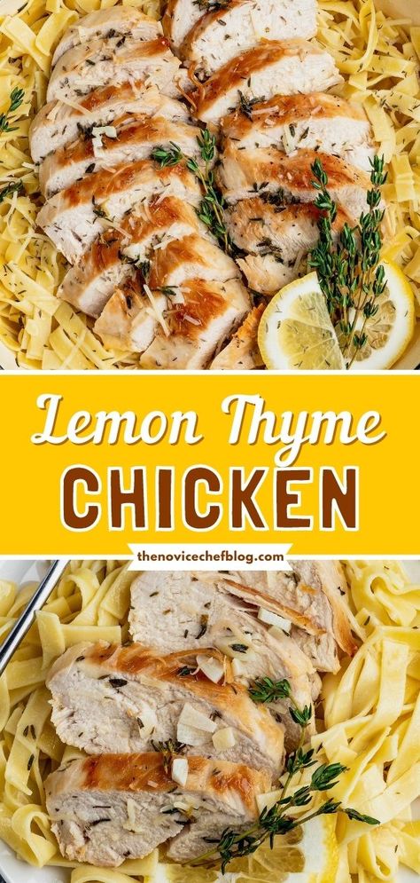 Recipes Using Thyme And Rosemary, Lemon Thyme Pasta, What To Do With Lemon Thyme, Lemon Thyme Chicken Marinade, How To Use Fresh Thyme, What To Do With Thyme, Recipe With Thyme, Fresh Thyme Uses, Uses For Fresh Thyme