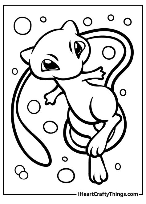 Pokemon Coloring Pages Pokemon Bookmark, Pokemon Printables, Pokemon Coloring Sheets, Mew Pokemon, Pokemon Mew, Thanksgiving Coloring Pages, Pokemon Coloring Pages, Coloring Page Ideas, Pokemon Coloring