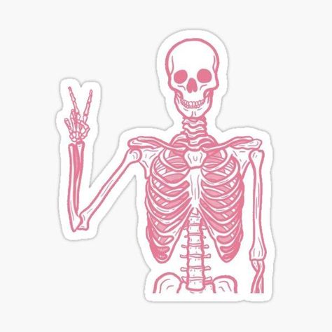 preppy pink skeleton sticker #sticker #pink #skeleton #preppy #sorority #college #aesthetic #pink Pink Anatomy Aesthetic, College Stickers Aesthetic, Cool Aesthetic Stickers, Preppy Stickers Pink, Pink Aesthetic Stickers Printable, Cute Preppy Stickers, Laptop Stickers Pink, Cool Stickers Aesthetic, Stickers Rosa