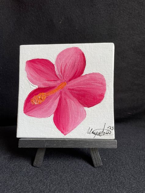 This Oil Paintings item is sold by SortinoCo. Ships from United States. Listed on Apr 23, 2024 Small Painting Inspo Easy, Preppy Pictures To Paint, Small Art Painting Ideas, Tiny Things To Paint, Easy Things To Paint Pink, Easy Painting Ideas On Canvas For Beginners Simple Flowers, Painting For Small Canvas, Hibiscus Flower Painting Easy, Hibiscus Painting Easy