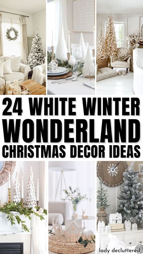 24 White Winter Wonderland Christmas Decor Ideas White Christmas Theme Winter Wonderland, Winter Decor For Mantle, Snowman Christmas Decor Ideas, Holiday Decor Inspiration, White Christmas Decorating Ideas Winter Wonderland Table Decorations Christmas, Christmas House Decorations Indoor Winter Wonderland, Winter Wonderland Christmas House Decor, Christmas White Decorations, White Christmas Garland Diy