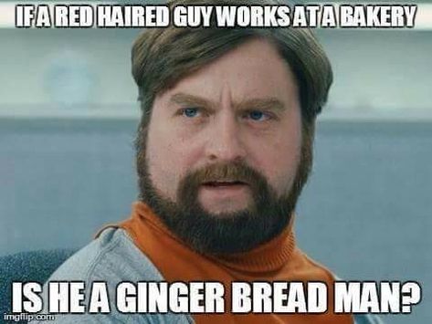 Ginger Jokes, Ginger Bread Man, Bakery, Zach Galifianakis Jeep Meme, Funny Girl Meme, Valentines Day Memes, Jeep Wave, Lita Ford, Kenny Loggins, Valentinstag Party, Bon Scott, Lifted Ford