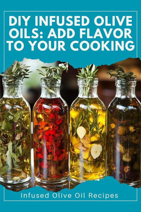 Add a gourmet touch to your meals with these homemade infused olive oils! Easy to make and packed with flavor. 🌶️ #DIYOliveOil #GourmetCooking #FlavoredOils #CookingAtHome Diy Infused Olive Oil, Infused Olive Oil Recipes, Infused Oil Recipes, Herb Infused Olive Oil, Flavored Olive Oil, Olive Oil Recipes, Diy Cooking, Infused Olive Oil, Olive Oils