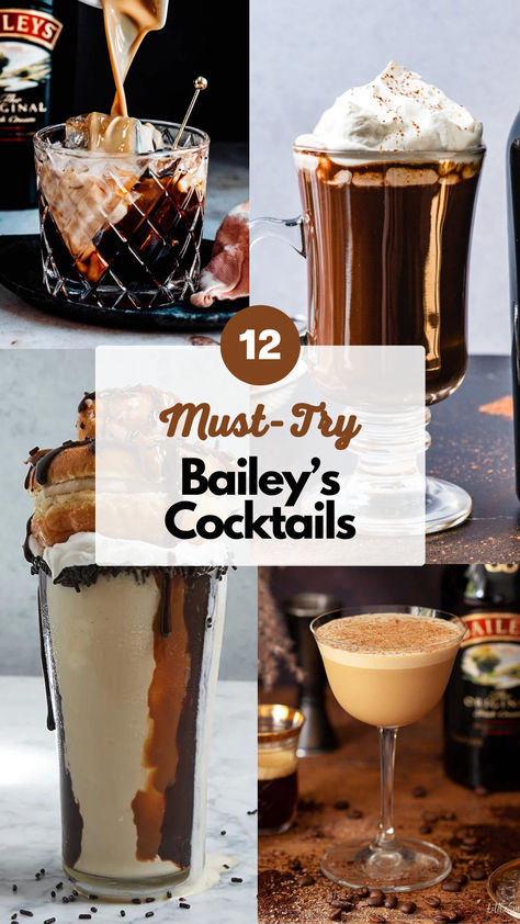 Baileys Cocktails Coctails Recipes Baileys, Coffee Mixed Drinks Cocktails, Best Baileys Drinks, Bailey Drinks Cocktails, Bailey Cocktails Recipes, Mixed Drinks With Baileys, Drinks Made With Baileys, Highball Cocktail Drink Recipes, Baileys Cocktail Recipes