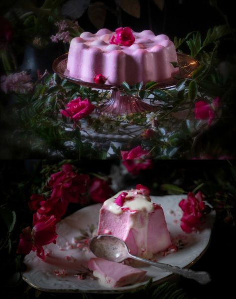 Beautiful Holiday Desserts, Pomegranate Baked Goods, Imbolic Foods, Beautiful Dessert Recipes, Beautiful Baked Goods, Imbolc Cake Recipes, Witchy Desserts, Imbolc Recipes Desserts, Imbolc Foods